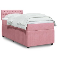 Sommier à lattes de lit et matelas Rose 80x200 cm Velours 