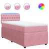 Sommier à lattes de lit et matelas Rose 80x200 cm Velours 