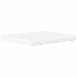 Lit avec matelas bleu 160x200 cm tissu 