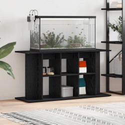 Support pour aquarium chêne noir 120x40x60 cm bois d'ingénierie 