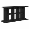 Support pour aquarium chêne noir 120x40x60 cm bois d'ingénierie 