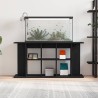 Support pour aquarium chêne noir 120x40x60 cm bois d'ingénierie 