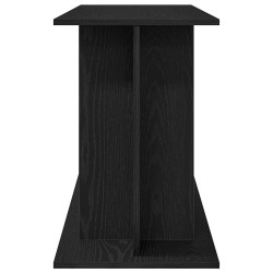 Support pour aquarium chêne noir 120x40x60 cm bois d'ingénierie 