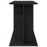 Support pour aquarium chêne noir 120x40x60 cm bois d'ingénierie 