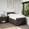 Sommier à lattes de lit avec matelas Marron foncé 90x200 cm 