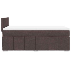 Sommier à lattes de lit avec matelas Marron foncé 90x200 cm 