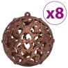 Boules de Noël 100 pcs marron 3 / 4 / 6 cm 