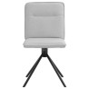 Chaises à manger lot de 2 gris nuage tissu 