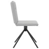 Chaises à manger lot de 2 gris nuage tissu 