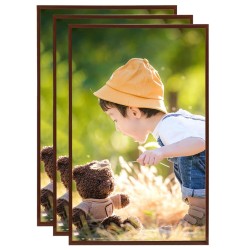 Collage de cadres photo 3 pcs de table Bronze 13x18 cm MDF 