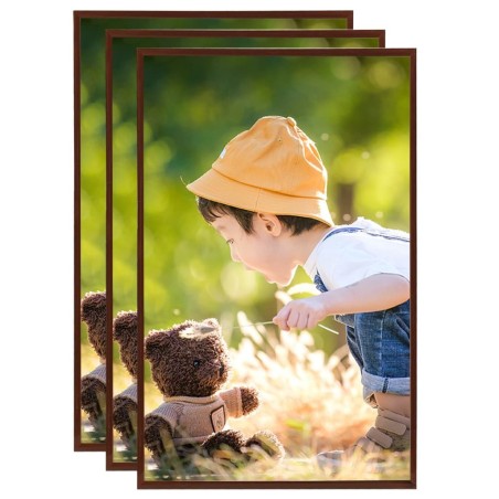 Collage de cadres photo 3 pcs de table Bronze 13x18 cm MDF 