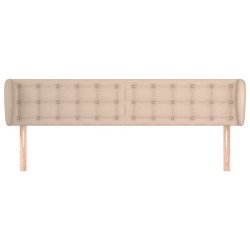 Tête de lit avec oreilles Cappuccino 163x23x78/88 cm Similicuir 