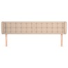 Tête de lit avec oreilles Cappuccino 163x23x78/88 cm Similicuir 