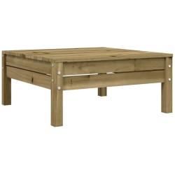 Repose-pied de jardin avec coussin bois de pin imprégné 