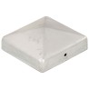 Bouchons de poteau de clôture 6 pcs Métal galvanisé 81x81 mm 