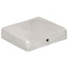 Bouchons de poteau de clôture 6 pcs Métal galvanisé 81x81 mm 