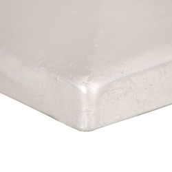 Bouchons de poteau de clôture 6 pcs Métal galvanisé 81x81 mm 