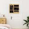 Armoire à bijoux avec miroir murale 37,5x10x67 cm 