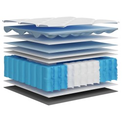 Matelas à ressorts ensachés moyen plus 160x200 cm 