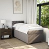 Sommier à lattes de lit avec matelas Taupe 90x190 cm Tissu 