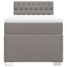 Sommier à lattes de lit avec matelas Taupe 90x190 cm Tissu 