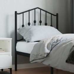 Tête de lit métal noir 75 cm 