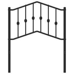 Tête de lit métal noir 75 cm 