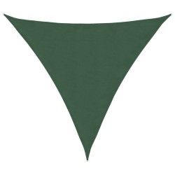 Voile parasol tissu oxford triangulaire 3x3x3 m vert foncé 