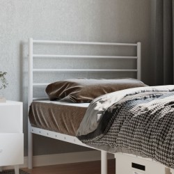 Tête de lit métal blanc 75 cm 