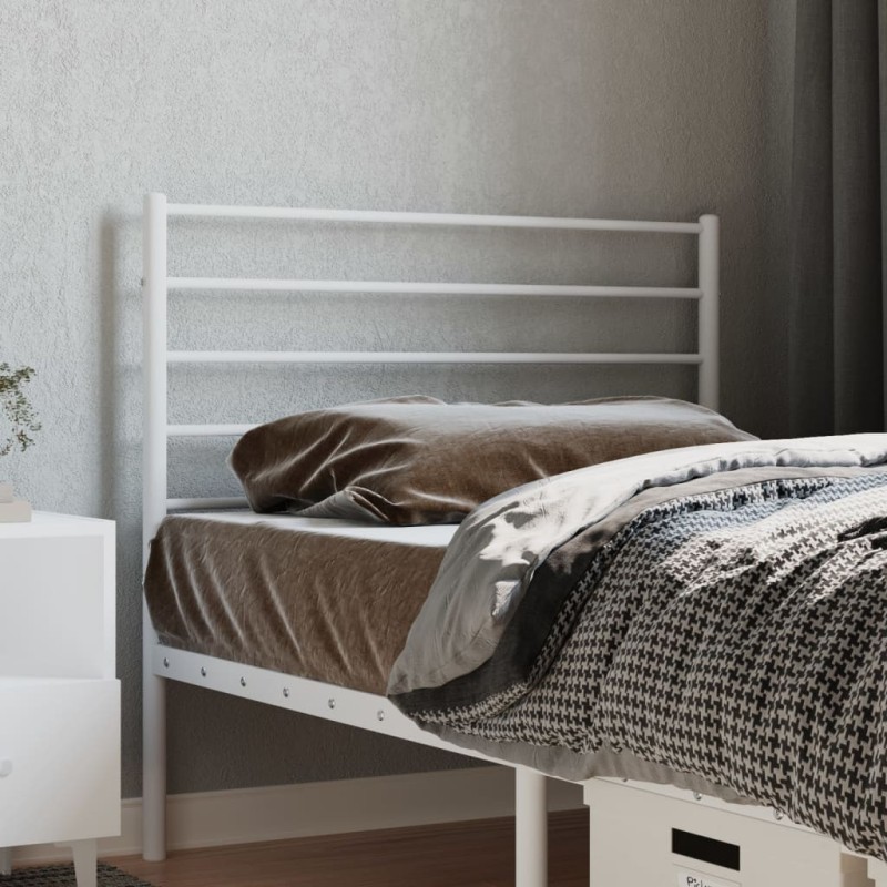 Tête de lit métal blanc 75 cm Tête de lit métal blanc 75 cm