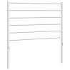 Tête de lit métal blanc 75 cm 