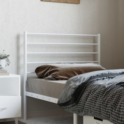 Tête de lit métal blanc 75 cm 