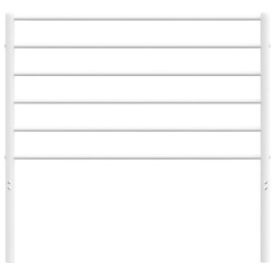 Tête de lit métal blanc 75 cm 