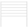 Tête de lit métal blanc 75 cm 