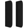 Tête de lit avec oreilles Noir 183x16x78/88 cm Tissu 