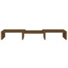 Support de moniteur Marron miel 60x24x10,5cm Bois de pin solide 