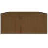 Support de moniteur Marron miel 60x24x10,5cm Bois de pin solide 