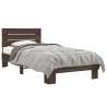 Cadre de lit sans matelas chêne marron 100x200 cm 