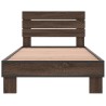 Cadre de lit sans matelas chêne marron 100x200 cm 