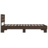 Cadre de lit sans matelas chêne marron 100x200 cm 