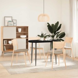 Dessus de table marron foncé 100x50x4cm bois chêne massif ovale 