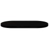 Dessus de table marron foncé 100x50x4cm bois chêne massif ovale 