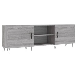 Meuble TV sonoma gris 150x30x50 cm bois d'ingénierie 
