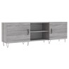 Meuble TV sonoma gris 150x30x50 cm bois d'ingénierie 