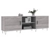 Meuble TV sonoma gris 150x30x50 cm bois d'ingénierie 