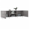 Meuble TV sonoma gris 150x30x50 cm bois d'ingénierie 
