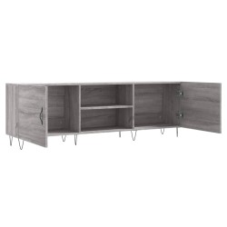 Meuble TV sonoma gris 150x30x50 cm bois d'ingénierie 