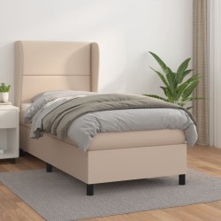 Sommier à lattes de lit avec matelas Cappuccino 80x200 cm 
