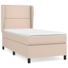Sommier à lattes de lit avec matelas Cappuccino 80x200 cm 