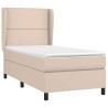 Sommier à lattes de lit avec matelas Cappuccino 80x200 cm 